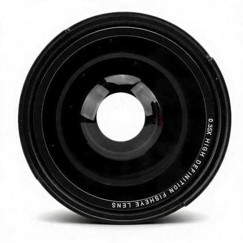 VELATEMOR Superweitwinkel Fisheye Objektiv, 2 in 1 Abnehmbarer Fisheye -Objektiv 0,35 Vergrößerung für die Fotografie (55 mm)