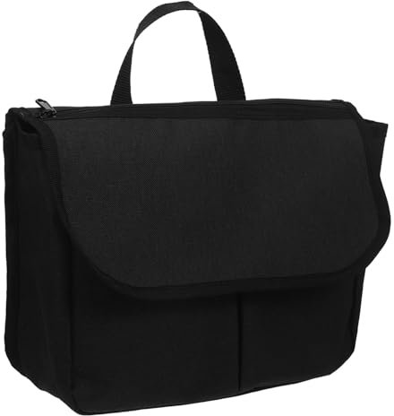 DEARMAMY Walker Accessories for Seniors Carrier Removable Hanging Storage Stroller Bag Pouch Side Lightweight Handicapped Accessories Portable Cup Holder Drive Wheelchair Accessories Black