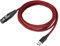 Cavo Audio USB Maschio a XLR (3 Pin) Femmina, Cavo Stereo USB a XLR per Microfono aggiornato per Amplificatore per Computer Podcast in Diretta, 200 Cm