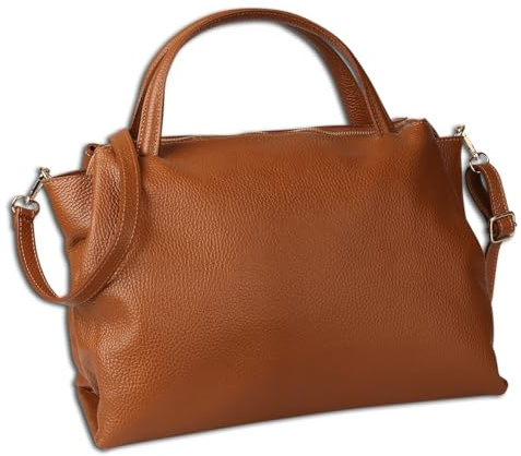 Toscanto Tasche tan, hellbraun Handtasche groß 36x25cmx18cm OTT184HC5