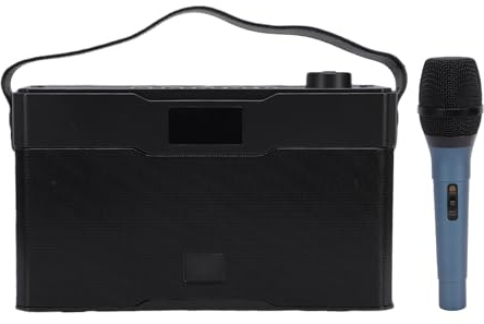 TIKATARER Amplificatore per Chitarra da 60 W con Potenza Nominale di 60 W, Picco di 80, Tweeter a Doppio Woofer e Radiatori Passivi, BT 5.3 per Canto con Chitarra, Piccole Riunioni