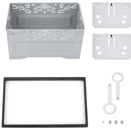 Car Stereo Radio Frame 7inch 2 Din Frame Unit Car Radio Stereo Case Cage DVD Player Mounting Frame Audio Dashboard Fascia Panel Plate Car Radio Fascia