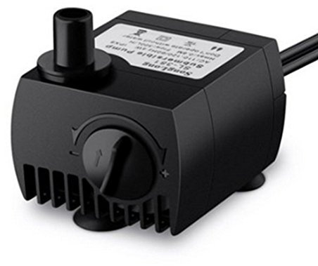 UEETEK Bomba de Agua Sumergible 300L / H 4W Ultra silenciosa para Fuente de Tanque de Peces de Acuario de Estanque (Enchufe de la UE)