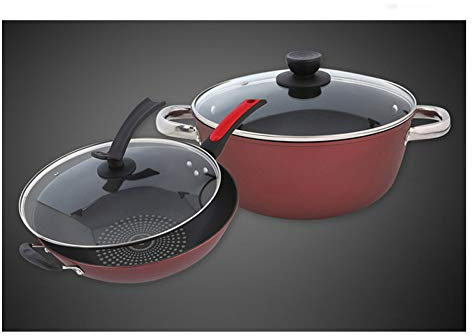 Olla De 3 Piezas Acero Inoxidable Ollas Y Sartenes Kit De Inducción,A