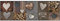 Salonloewe Fußmatte waschbar Rosis Patch 60x180 cm Sauberlaufmatte Flur-Läufer Wohn-Teppich Herzen Landhausstil beige
