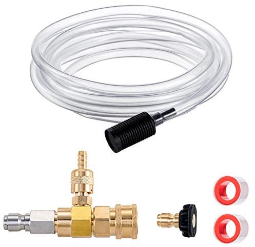 Raincovo ROF8W58 Downstream Injector for Pressure Washer, Power Washer Chemical Injector Kit, 3/8 Inch Quick Connect, 4000 PSI