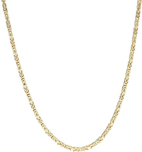 Luigi Merano Kette Königskette, Massiv, Gold 585 Gold, 45 Cm 585 Gelbgold