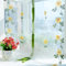 Agatige Tende Trasparenti Bianche, Tende di Sollevamento in Tulle con Ricamo Girasole per Soggiorno, Camera da Letto, Pannello per finestre(80 * 100cm)