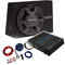 Mediadox Pioneer/Crunch Basspaket - 2-Kanal Endstufe/Verstärker+30cm Subwoofer+Kabel-Set/TS-WX306B + GPX-500.2 + KABELKIT