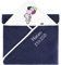 Be Mammy Kapuzenhandtuch Babyhandtuch aus Baumwolle Bestickt mit Name und Geburtsdatum Oeko-Tex Standard 100 100cm x 100cm BE20-281-BBL (Dunkelblau - Bär)