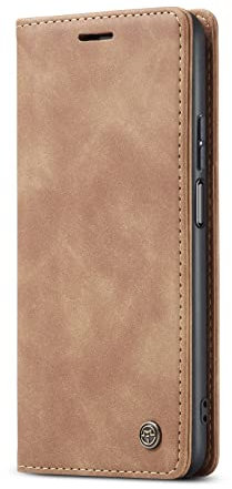 JMstore Coque Compatible avec Xiaomi Poco X3 GT/Redmi Note 10 Pro 5G,Coque Rabat Cuir avec Magnetique,Housse Protection Portefeuille Étui Cartes Stand Fonction (Brun)