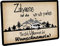 Crealuxe Personalisierbare Fussmatte - Zuhause ist da wo wir parken - Kastenwagen - 60x40 cm - rutschfest - Türmatte mit Wunschtext, Name oder Motiv – Türvorleger für Innen & Außen