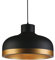 GTV Pendelleuchte Deckenleuchte GOLDI, AC220-240V0, 50/60Hz, 1*E27, IP20, DURCHM. 30 CM, einzeln, schwarz/gold, modernen Stils, OS-GOLD1-11-DEC