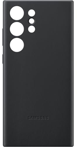 Samsung Silicone Grip Cover Custodia con laccio per mano per Galaxy S23, Nero