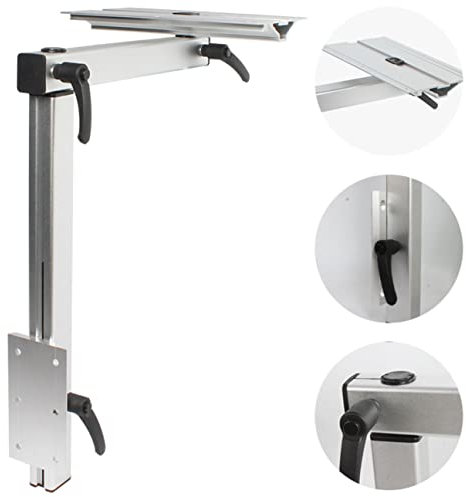 PONTTOR Tischgestell Tischfuß Tischbein für RV Caravan Wohnwagen Wohnmobil Boot Yacht, drehbar abnehmbar, Wandmontage aus Aluminium