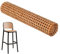 IGTOPS Wiener Geflecht,Kaffeefarbe Schimmelfest Rattan Gurtband Plastik Rattan Geflecht,Wasserdicht Handgemachtes Rattan Kunsthandwerk Möbeldekoration,DIY Wabengeflecht Stuhlflechtrohr (60CM, 200CM)