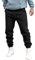 Herren Jogginghose Trainingshose Sporthose Sweathose Fitnesshose Freizeithose Lang mit Reissverschluss Taschen und Kordelzug(Black,XL)