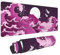 Tapis de souris de jeu japonais avec motif vague violette 80 x 30 cm XL style cool imprimé art grand tapis de souris pour ordinateur portable avec base en caoutchouc antidérapant avec bords cousus