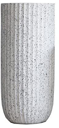 UsmAsk Blumentopf für den Garten, große Pflanzgefäße, große Pflanztöpfe, Blumentöpfe für draußen und drinnen, runde dekorative Blumentöpfe, große dekorative Steinimitationen für Terrassendecks,