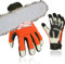 Vgo... 1 paire de gants en cuir de vachette pour tronçonneuse, protection 12 couches contre les tronçonneuses, gants de sécurité pour le travail, gants de mécanicien (CA9760CS)
