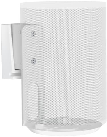Support Mural pour Sonos Era 100,Support Enceinte Murale Inclinable Orientable pour Un Meilleur Plaisir Audio,Gestion des Câbles,Supporte Jusqu'à 3 kg(1 Support,Blanc)