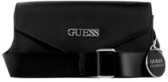 GUESS Factory Nearwood Mini Phone Crossbody, Schwarz, Einheitsgröße