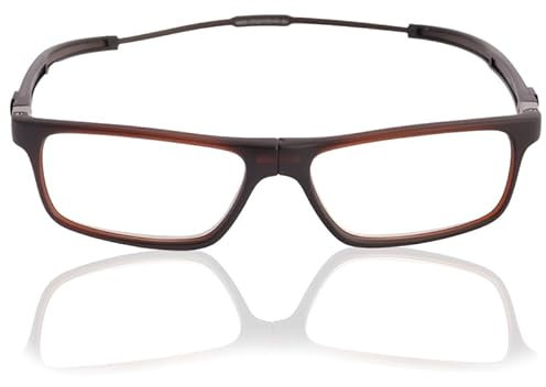 CliC Eyewear - Tube Executive - Moka (+2) -Flexible Lesebrille mit Magnet - Herren/Damen Lesebrille - Mit Magnet - Made in Italy