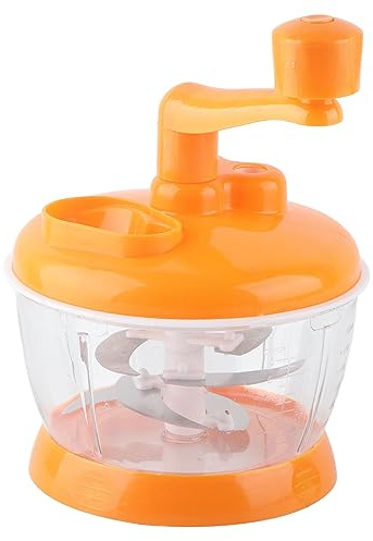 Moulin à Légumes Manuel Portable en Acier Inoxydable et PP Qualité Alimentaire, Petit et Compact, 6 Lames, pour Cuisine