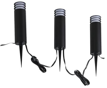 Lindby LED Sockelleuchte Smart Home in schwarz, dimmbar Wegeleuchten außen | Gartenlampe IP44 Spritzwassergeschützt, 3 Flammig,, H: 41.7 cm, Modern, 3000 K Warmweiß - 6500 K Tageslicht, RGB für