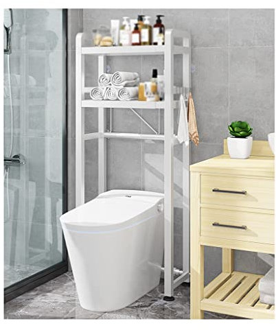 Credenzaarmadio Strutture portaoggetti multifunzionali per Lavatrice per riporre sopra Il WC WC Retrattile Portaoggetti salvaspazio sopra Il comò ad Angolo in lavandini B