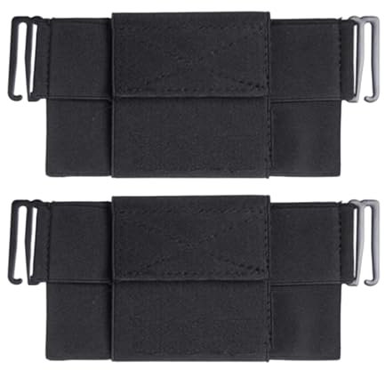 Cithway Elastic Waist Phone Bag, Sports + Travel Elastic Waist Phone Bag, Sports Ultra-Slim Phone Holder Waist Belt Bag, Phone Storage Holder Waist Bag for Men Women (2Pcs,3.14 x 6.88in)