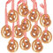 Logbuch-Verlag 12 mini Brezeln zum Aufhängen künstliche kleine Brezen bayerische Deko Oktoberfest Bayern Partydeko 3 cm