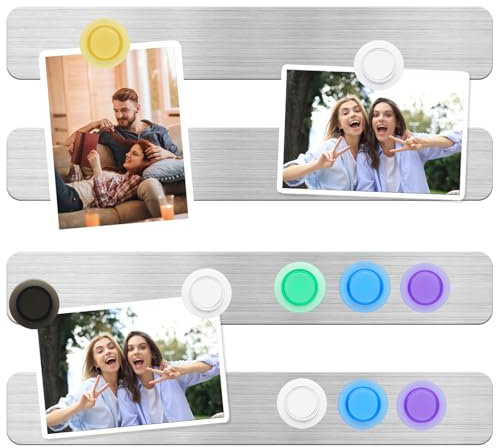 DUJEQM Tableau Magnetique Mural - 4Pcs Tableau Aimanté, Tableau Magnetique Frigo, Bande Magnetique Plaque Aimantée Autocollant, Tableau d’Affichage pour Photos Notes Documents Bureau Maison Cuisine