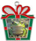 Weihnachtsschmuck aus Legierung, niedlicher Frosch-Druck, Weihnachtsschmuck, beste Freundin, Freund-Ideen