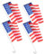 Kisangel 4 Stück Amerikanische Flagge Auf Auto Gedenktag Flaggen Amerikanische Flagge Für Fahnenmast Usa Autoflagge Autofenster Flagge Patriotische Autofenster Clip Fenster Clip Auf
