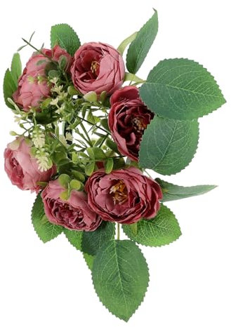 Ciieeo Kerzengirlande Künstlicher Blumenkranz Tischdekoration Für Die Hochzeit Kerzenring Blumenkerzenkränze Ringe Tischkranz Hochzeitslayout-Requisiten Blumenmittelstücke Plastik