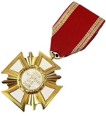 DOGOZ Deutsche Dienstmedaille Eisernes Kreuz Militär Brosche Abzeichen, Kostüm Dekoration Requisite