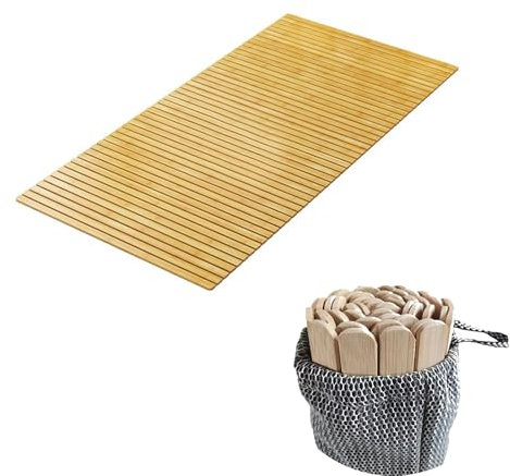 Generisch Rollbares hartes Bunkie-Board, faltbares Bettbrett, Ersatz-Stützplatte, Taillenschutz aus Holz für Sofa-Matratze, individuelle Anpassung, 90 x 90 cm