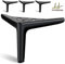 SunVFaFa Black Furniture Legs Heavy Duty, Metal Legs for Furniture Set of 4, Short Dresser Legs 12cm, Modern DIY Cabinet Feet Replacement for Couch Futon Cube Storage Nightstand Ottoman Sofa
