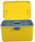 PACKOVE Boîte de Rangement Multi-Couches avec Poignée Organisateur de Stockage pour Maison Bureau et Voyage Jaune Pratique et Fournitures Médicales Essentielles