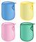 Lot de 4 gants de toilette réutilisables, nettoyage doux de qualité spa, 18 x 13 cm, parfaits pour les , les articles de toilette, les voyages, les garçons et les filles, multicolore, 7.09x5.12