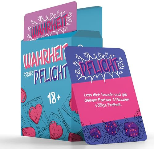 Wahrheit oder Pflicht - Paar Spiele für Paare, Erotikspiele, Erotische Spiele für Pärchen, Sex-Kartenspiel, Sex Spiele für Paar Fragen, Sex Kartenspiel für Paare ab 18, Partner Geschenke für Paare