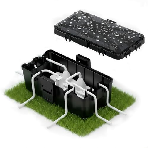 Zazafolora Kabelbox Wasserdicht Outdoor Verteilerdose, Elektrobox Wasserdicht Aussen, Sicherheitsbox für Kabelverbindungen im Freien, bis zu 12mm Kabel-Ø, 6 Kabeleingänge Ausgänge für Wetterfeste