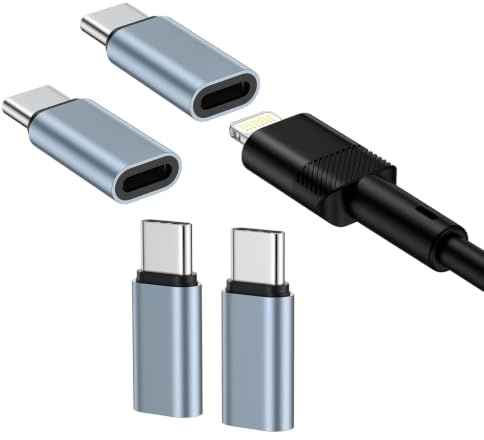 kigpozi 4 Pack Lightning to USB C Adapter for iPhone, Fast Charge Data Sync