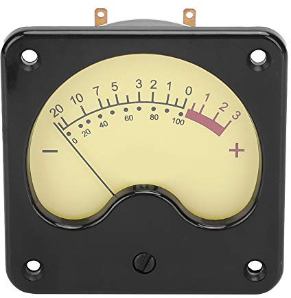 TR 57 S0346 VU-Meter, DB-Meter-Pegelmesser mit Hintergrundbeleuchtung, tragbarer Leistungsverstärker-Schallpegeltester für Heim-Auto-Audio, ABS-Materialprüfgeräte