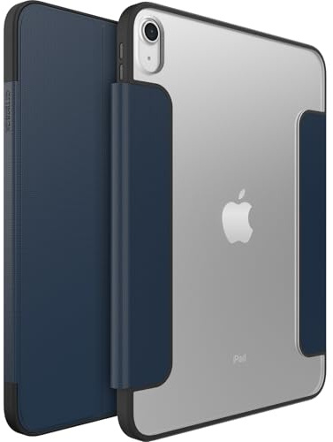 Funda OtterBox Symmetry Folio para iPad 11th Gen 2025 (A16), 10th Gen 2022, A Prueba de Caídas y Golpes, con Tapa Folio, Testeada con los Estándares Militares, Azul