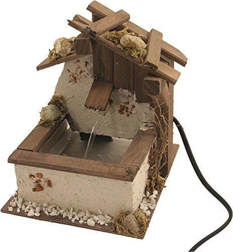 Unbekannt Krippenzubehör, Brunnen, mit Pumpe Höhe ca. 19cm