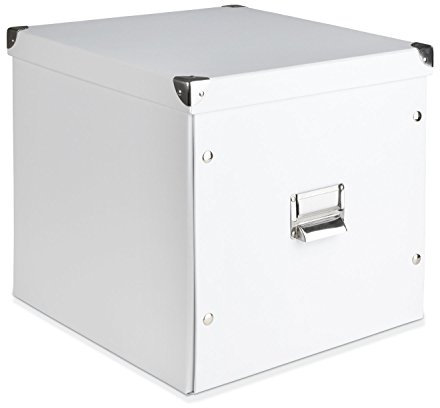 Aufbewahrungsbox Transportbox Aufbewahrungskiste | Weiß | 33,5x33x32 cm