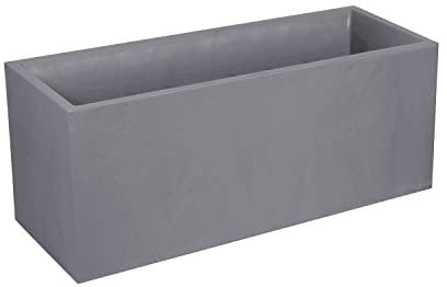 EDA Jardiniere Volcania - 99,5 x 39 x 43 cm - 98 L - Gris galet