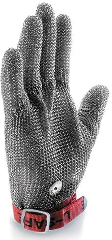 My-Gastro Stechschutzhandschuhe Kettenhandschuh Sicherheits- Handschuh Einzeln 7 small Küche Metzger Stahl schnittfest Schnittschutzhandschuh